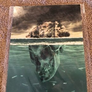 Original photo of skull in the water. New.
